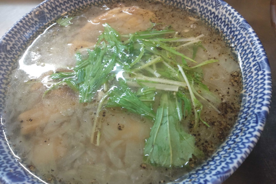 塩つけ麺のスープ