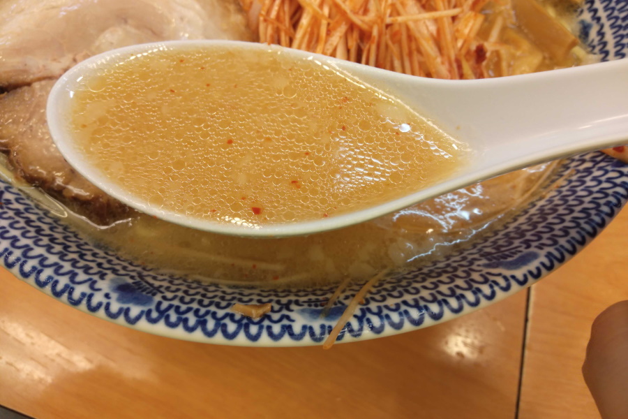 信州味噌辛しネギのスープ
