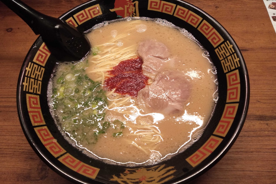 一蘭のラーメン