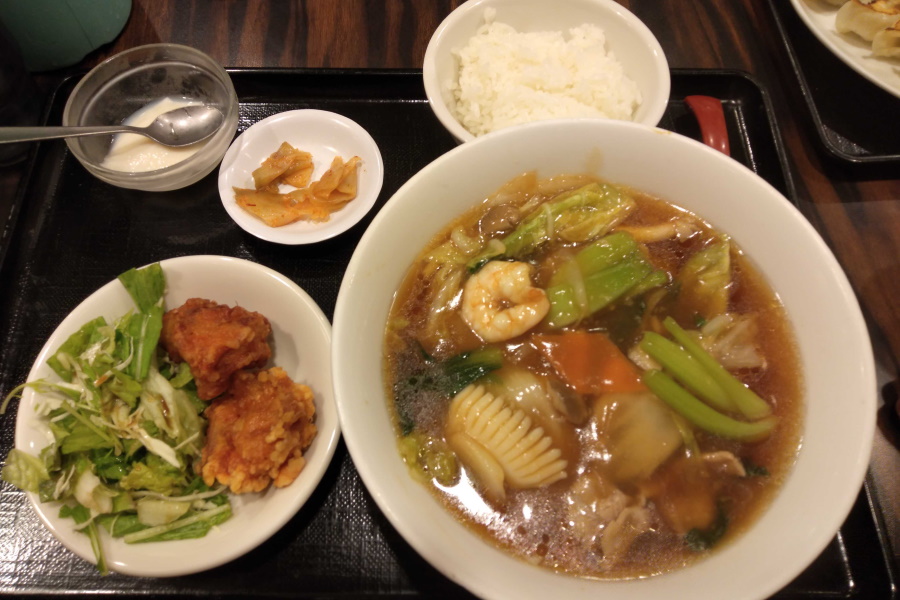 五目あんかけラーメンセット