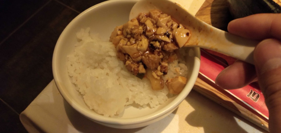 ご飯と麻婆豆腐