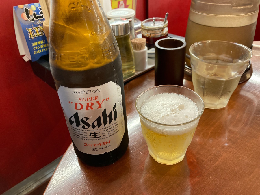 ビールで乾杯